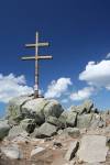 Cross on the top of Dumbier, Low Tatra range, Slovakia.